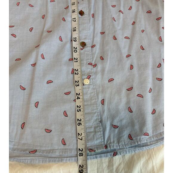 Sovereign Code Mens Sz S Button-Up Shirt Watermelon Print Summer Vacation Resort - Picture 10 of 10